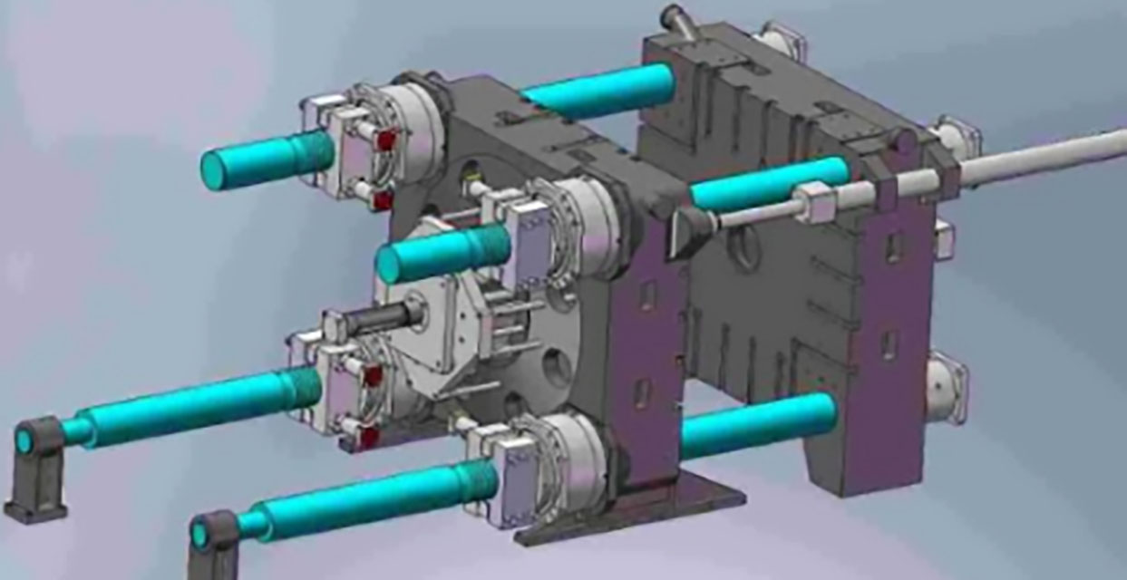 139-注塑机锁模常见故障01-注塑机锁模3D图